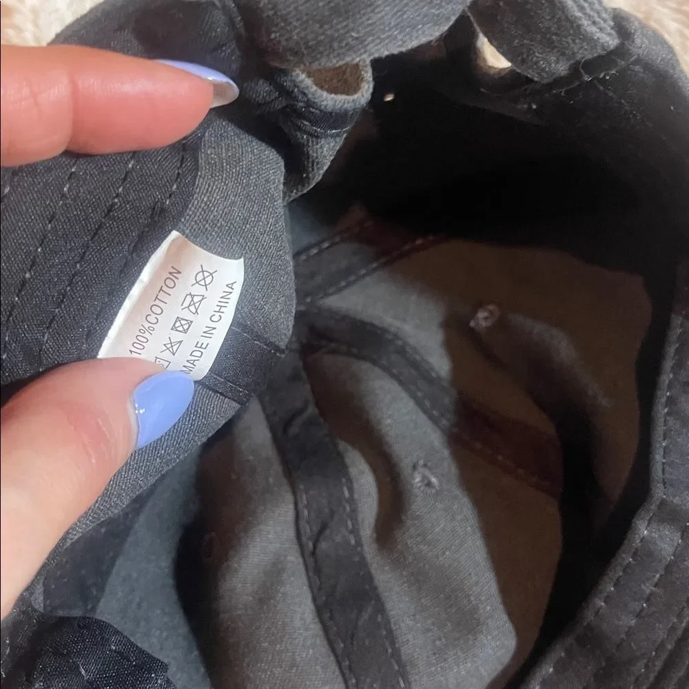 Black 'Bride in a Tini Bit' Cap